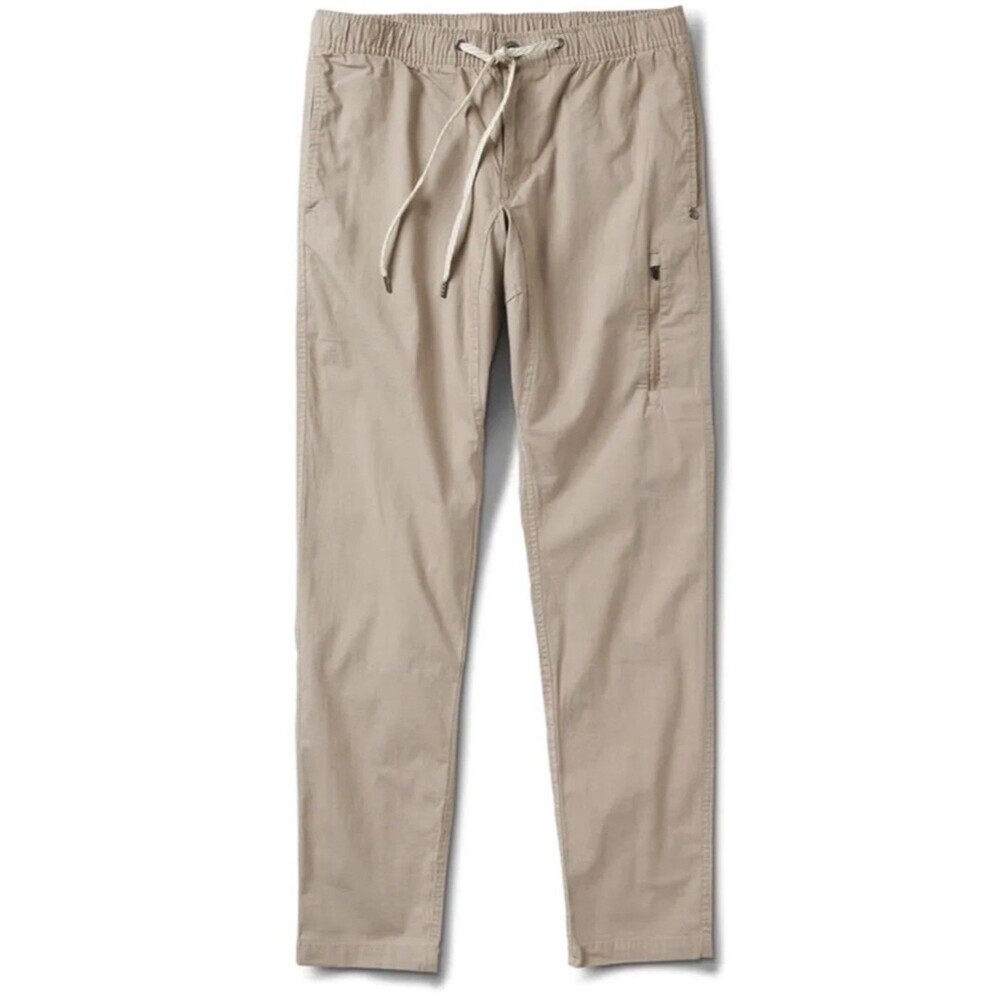 Vuori Ripstop Climber Pants Mens Medium Olive Green Elastic Waist Zip Pockets